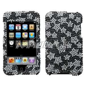  Ipod Touch 2nd 3rd Gen White Star/Black Diamante Protector 
