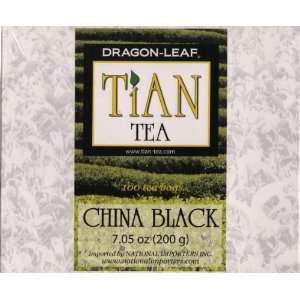 Dragon leaf Tian Tea China Black   100 Grocery & Gourmet Food