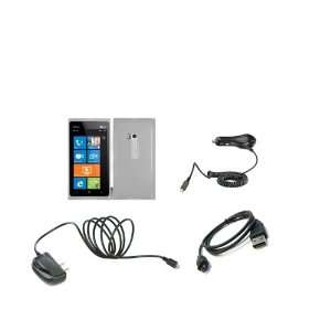 Nokia Lumia 900 (AT&T) Premium Combo Pack  Clear TPU Case Cover + Wall 