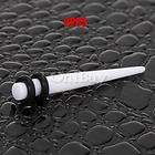   Magnetic Fake Cheater Ear Stretcher Expender Taper Look 6g White Hot