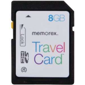  MEMOREX 99032 SDHC(TM) TRAVELCARD (8GB; CLASS 10) (99032 