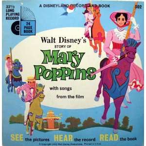   of Mary Poppins With Songs From The Film 33 RPM Record Inclu Books