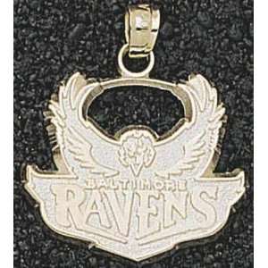  Baltimore Ravens Logo Gold Pendant