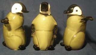Dynasty Gallery Glass Baby Penguin Trio Set MIB  