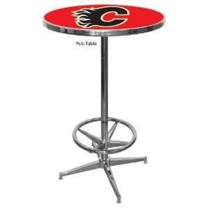  NHL Officially Licensed Calgary Flames Pub Table
