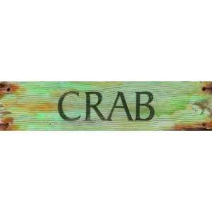  Vintage Beach Signs   Crab Retro Restaurant Sign 