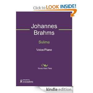 Sulima Sheet Music Johannes Brahms  Kindle Store