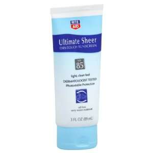  Rite Aid Sunscreen, Dry Touch, Ultimate Sheer, SPF 85, 3 