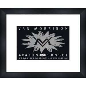 VAN MORRISON Avalon Sunset   Custom Framed Original Ad   Framed Music 