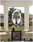 10x16 PALM TREES Etched Glass Window Decal Vinyl Cling