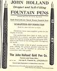 1907 ad lg a john holland gold pen co