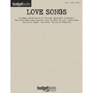  Hal Leonard Love Songs Budget Piano, Vocal, Guitar 