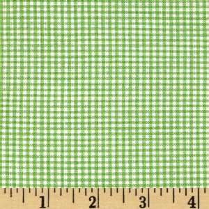   Woven 1/16 Carolina Gingham Lime Fabric By The Yard