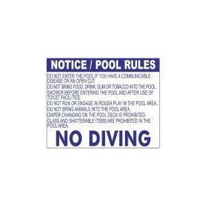  Wisconsin Pool Rules Sign 3050Wa3024E