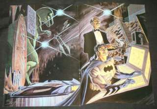 Batman and Alfred Batcave   9 x 13 Poster   DC Comics  