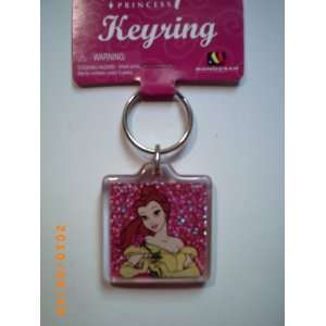   Princess Belle Lucite Keychain  Beauty and the Beast 