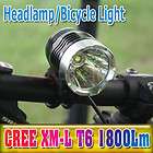 2012 CREE XML T6 LED Cycling Bicycle Bike Light 1800 Lumen Headlamp 