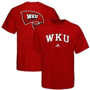  adidas Western Kentucky Hilltoppers Red Relentless T shirt 