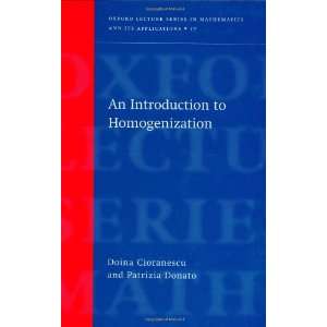  An Introduction to Homogenization (Oxford Lecture Series 