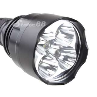 New UltraFire WF 1800LM CREE Q5 LED 5 Mode Flashlight Black  
