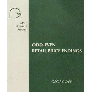  Odd Even Retail Price Endings David M. Georgoff Books