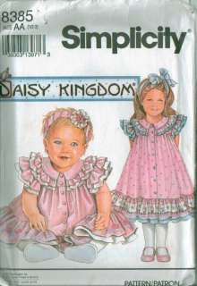 OOP Simplicity Daisy Kingdom Toddlers Dress Pattern  