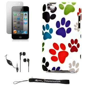 Color Dog Paws Design Cover / 2 Piece Snap On Case for New Apple iPod 