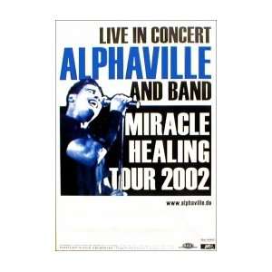 ALPHAVILLE Miracle Healing Tour 2002 Music Poster 