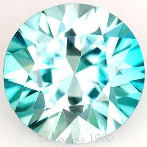 MM. 2.14 CTS DIAMOND CUT NATURAL BLUE ZIRCON  