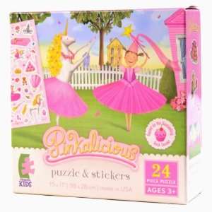   Pinkalicious Dancing with a Unicorn Puzzle & Stickers Toys & Games
