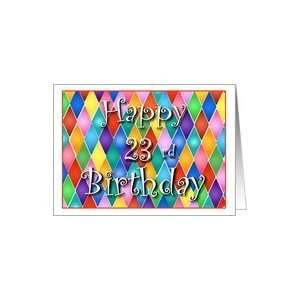  23 Years Old Colorful Birthday Cards Card Toys & Games