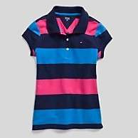 NWT Tommy Hilfiger girls S/S Striped Polo Size small 6 7 years old
