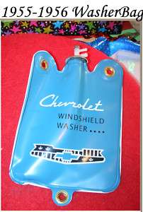 Chevrolet 1955 1956 Blue Washer Bag Cap +Plastic Top Pc  