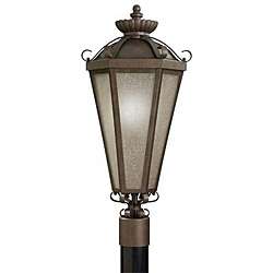 Legacy Bronze 1 light Outdoor Post Lantern  