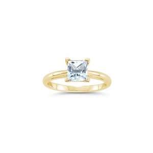  1.89 Cts Sky Blue Topaz Solitaire Ring in 18K Yellow Gold 
