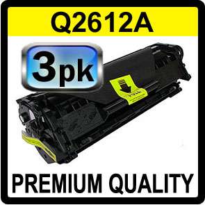 Q2612A Toner Fits HP Laserjet 3015 3020 3030 3050 Black Printer 