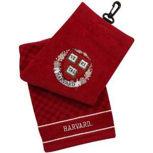  Harvard Crimson Crimson Embroidered Team Logo Tri Fold 