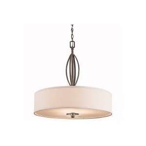  Leighton Collection 3 Light 28 Old Bronze Finish and White 