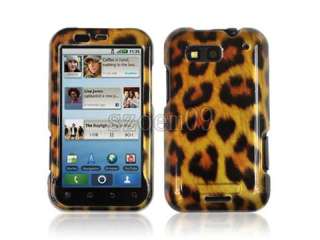 Hard Case Skin Cover Leopard For Motorola Defy MB525  