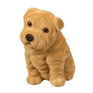  Flocked Puppy Coin Bank [5in] Toys & Games