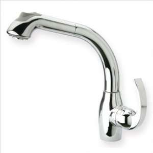   Pullout Faucet by Whitehaus   WHUS566 in Polished Chrome / Black Head