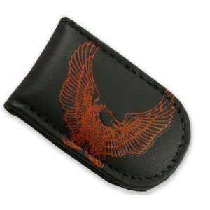    Genuine Leather Magnetic Money Clip (Eagle) 