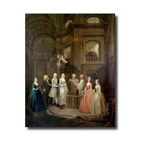  The Wedding Of Stephen Beckingham And Mary Cox 1729 Giclee 