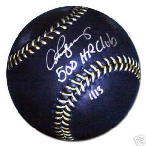   Baseball with 500 HR Club Inscription 