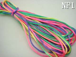 10M Nylon Rattail COLORFUL Chinese Knot Braided Cords 2mm CGNF1  