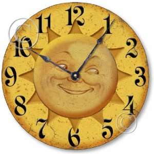   C5016 Vintage Style 10.5 Inch Celestial Sun Face Clock