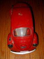 VINTAGE RED VW VOLKSWAGEN BEETLE BUG JIM BEAM DECANTER MODEL CAR 