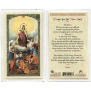  Our Lady of Mount Carmel   Prayer for Poor Souls Holy Card 