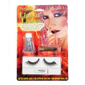  Silver Glitter Lips and Lashes Kit