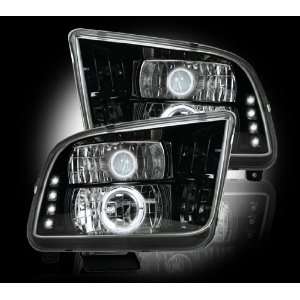   264197BK SMOKED Projector Headlights Ford Mustang 05 09 Automotive